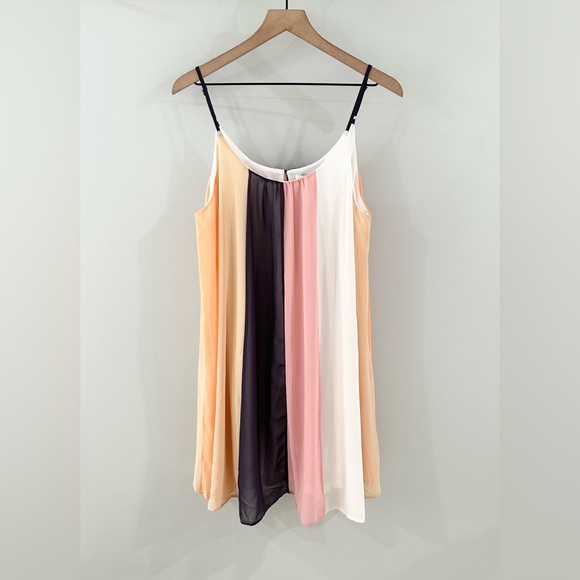 NWT She + Sky Multi Color Stripe Dress Size Large - Picture 1 of 5